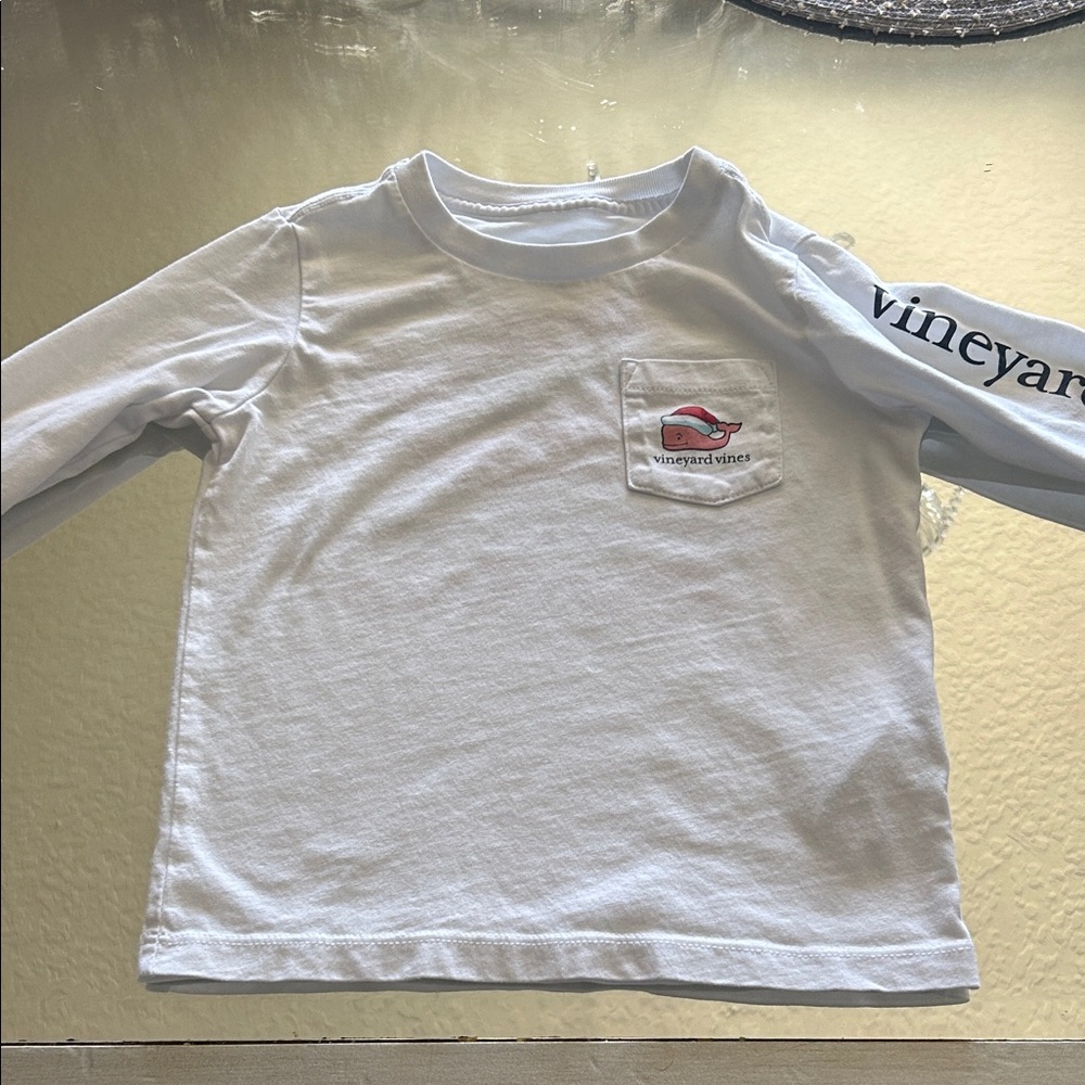 Vineyard Vines Kids Long Sleeve Tee with Logo 3T